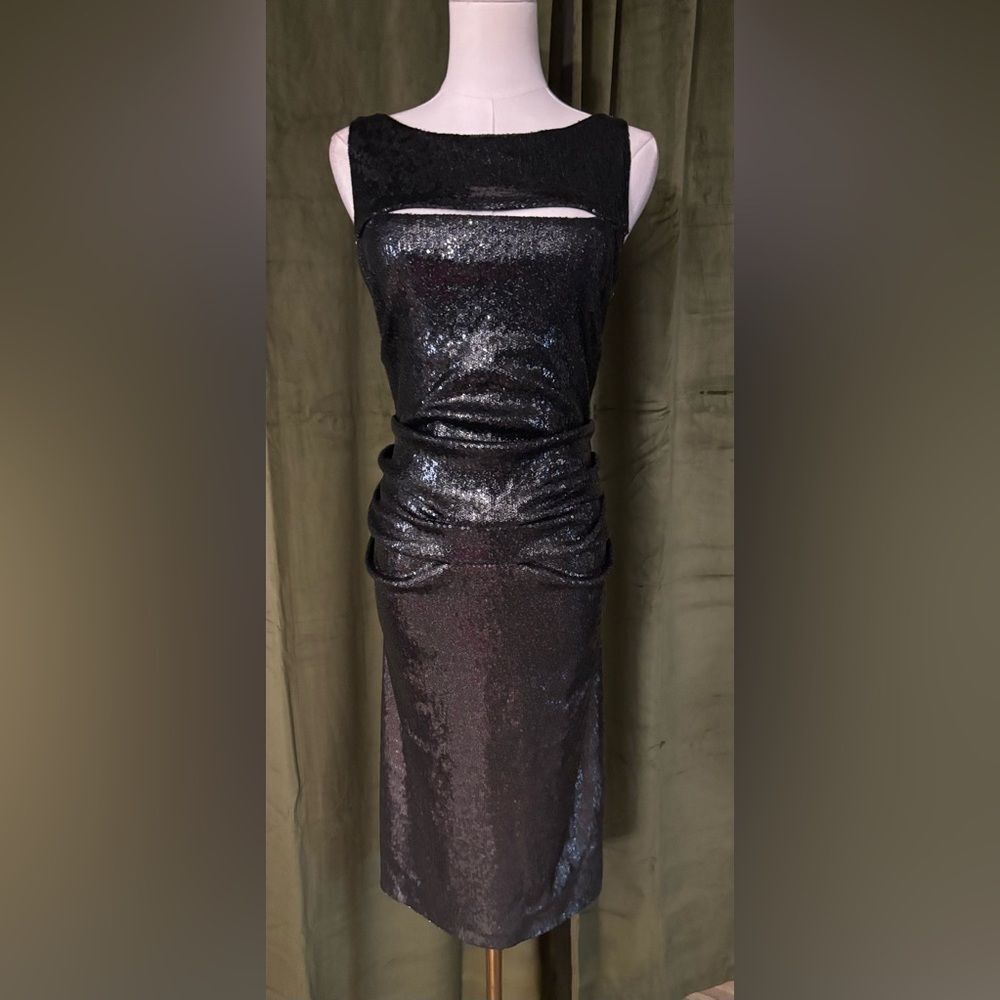 Donna Karan Black label ombre Sequin Dress, S